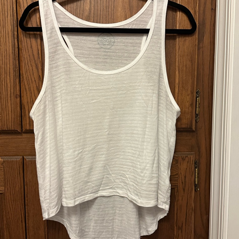 SO White Tank Top